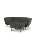 Towelie 3 Seater & Footstool Indigo Blue - Paulas Home & Living