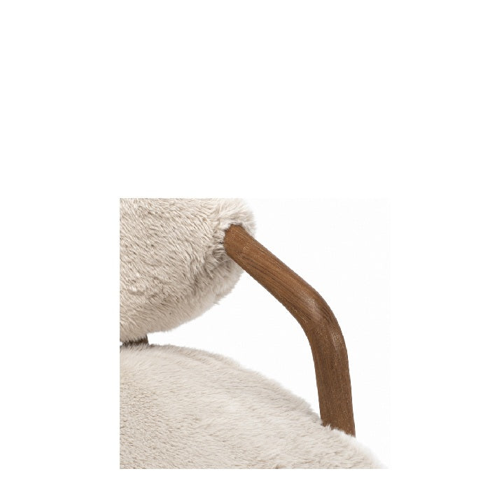 The Yak Shaggy Armchair - Dark Oak frame