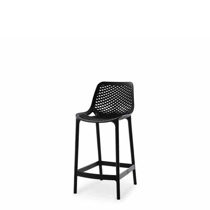 Soprano Outdoor Barstool 650sh - Stackable (Black or White) - Paulas Home & Living