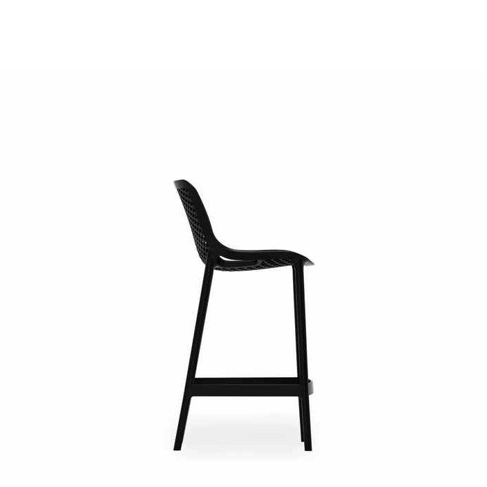 Soprano Outdoor Barstool 650sh - Stackable (Black or White) - Paulas Home & Living
