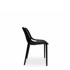 Soprano Outdoor Chair - Black (Stackable) - Paulas Home & Living