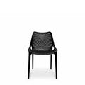 Soprano Outdoor Chair - Black (Stackable) - Paulas Home & Living