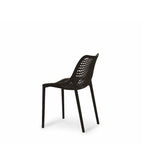 Soprano Outdoor Chair - Black (Stackable) - Paulas Home & Living