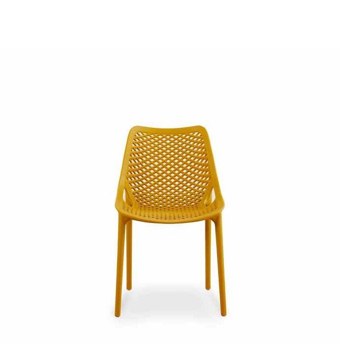 Soprano Outdoor Chair - Mustard (Stackable) - Paulas Home & Living