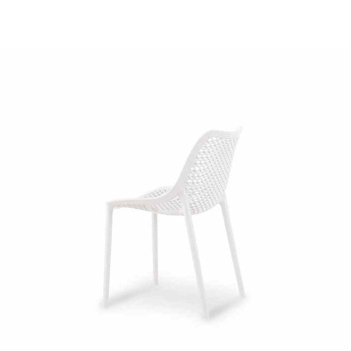 Soprano Outdoor Chair - White (Stackable) - Paulas Home & Living