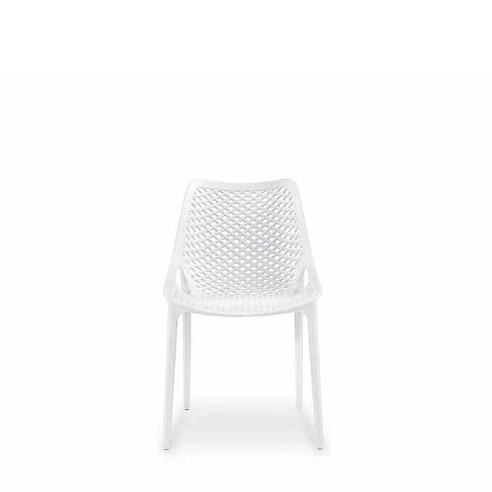 Soprano Outdoor Chair - White (Stackable) - Paulas Home & Living