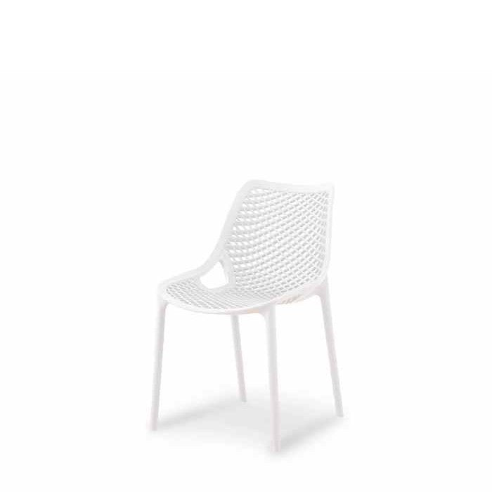 Soprano Outdoor Chair - White (Stackable) - Paulas Home & Living