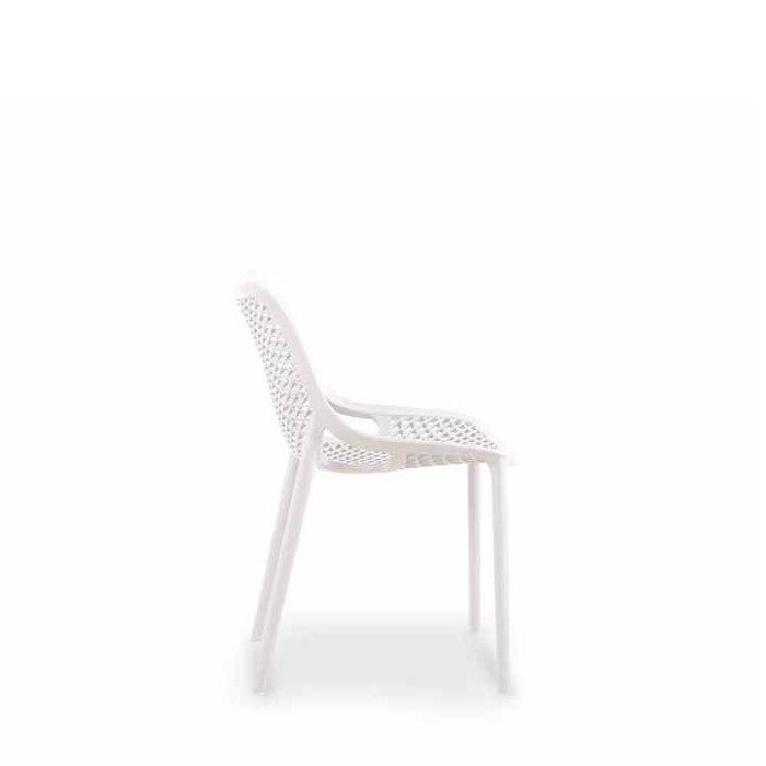 Soprano Outdoor Chair - White (Stackable) - Paulas Home & Living