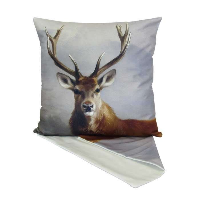 Stag in the Mist Cushion - Paulas Home & Living