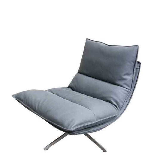 Staten Swivel Chair - Black leather - Paulas Home & Living