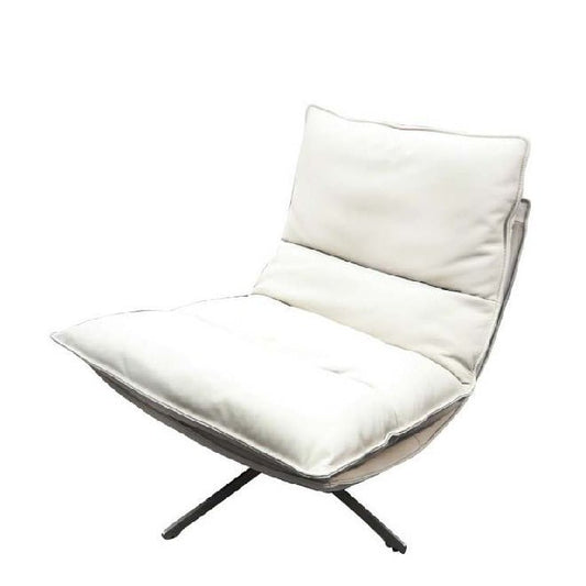 Staten Swivel Chair - Stone leather - Paulas Home & Living