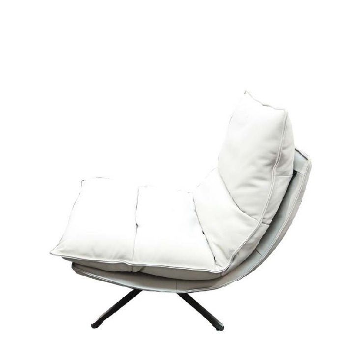 Staten Swivel Chair - Stone leather - Paulas Home & Living