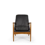 Steiner Armchair Black Leather - Paulas Home & Living