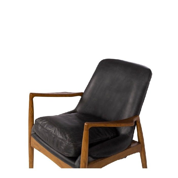 Steiner Armchair Black Leather - Paulas Home & Living
