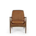 Steiner Armchair Cognac  Leather - Paulas Home & Living