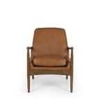 Steiner Armchair Cognac  Leather - Paulas Home & Living