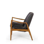 Steiner Armchair Black Leather - Paulas Home & Living