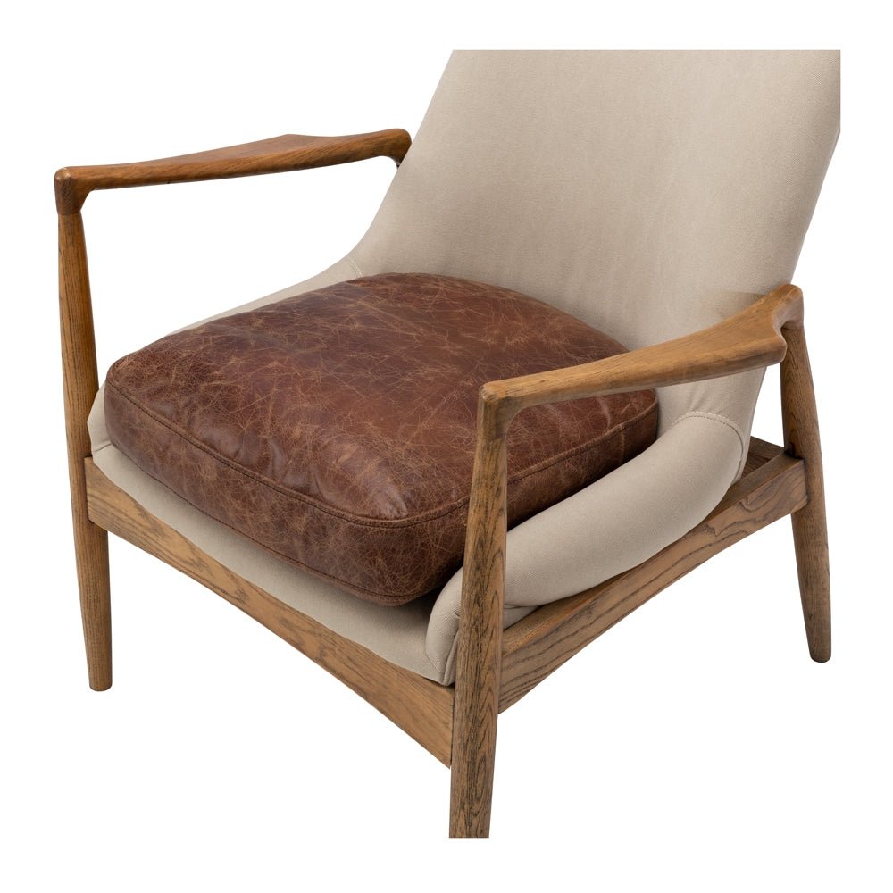 Steiner Armchair Canvas Cement - Paulas Home & Living