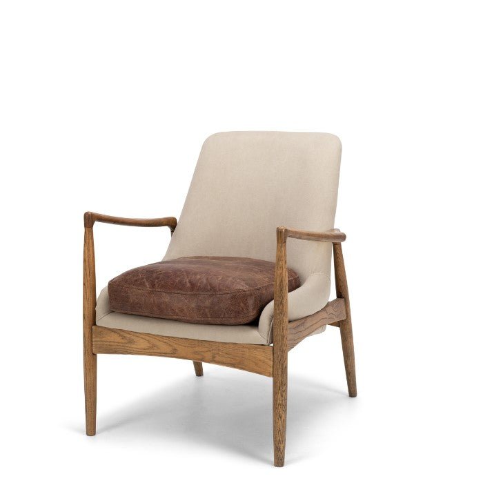 Steiner Armchair Canvas Cement - Paulas Home & Living