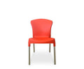 Stella Chair – Orange (Stackable) - Paulas Home & Living