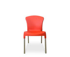 Stella Chair – Orange (Stackable) - Paulas Home & Living