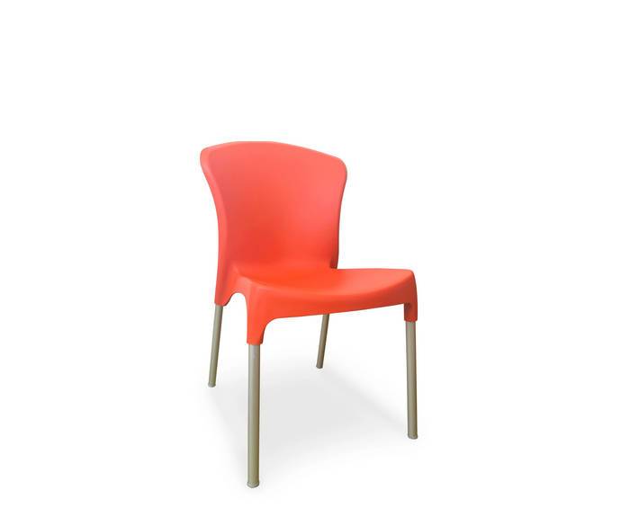 Stella Chair – Orange (Stackable) - Paulas Home & Living