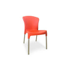 Stella Chair – Orange (Stackable) - Paulas Home & Living