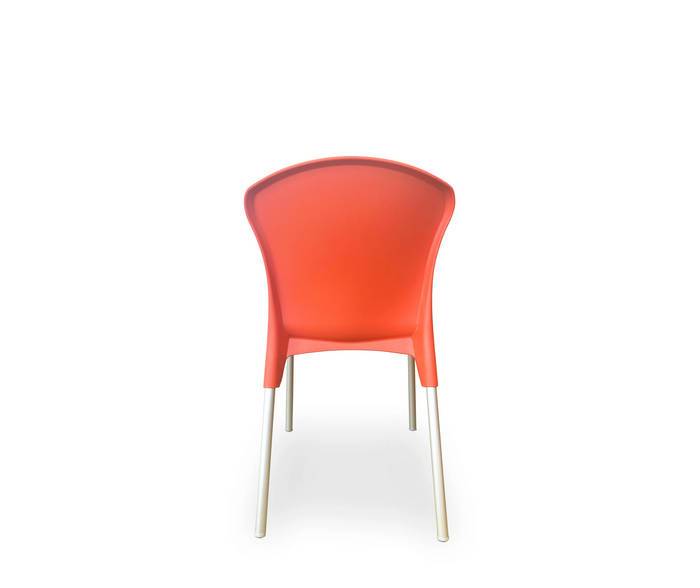 Stella Chair – Orange (Stackable) - Paulas Home & Living