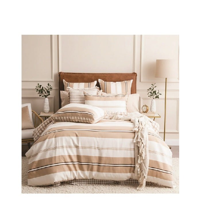 Stephine Stripe Quilt Cover Set - Paulas Home & Living