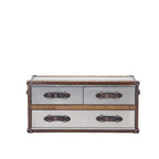 Stonyhurst Coffee Table - Brushed Stainless Steel - Paulas Home & Living