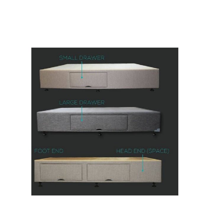 Storage Upholstered Drawer Base (250H) - Paulas Home & Living