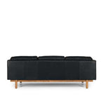 Strada 3 Seater - Black Leather - Paulas Home & Living