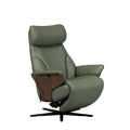 Stressless® Adam Power Recliner - Sirius Base (Paloma Sage Green) - Paulas Home & Living