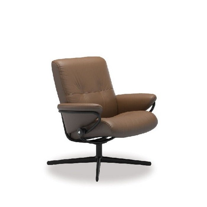 Stressless Berlin Leather Medium Low Back Recliner - Cross Base (Velaro) - Paulas Home & Living