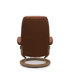 Stressless® Consul Leather Recliner Classic Base (Paloma Cognac) - Paulas Home & Living