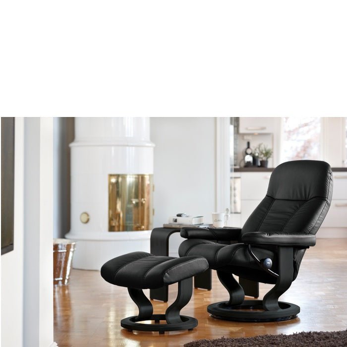 Stressless Consul Leather Recliner Classic Base - Special Buy - Paulas Home & Living
