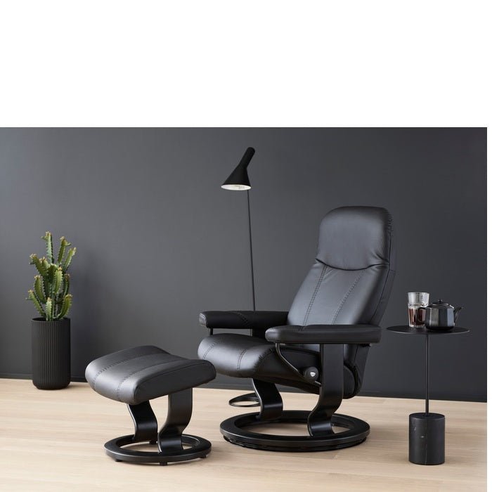 Stressless Consul Leather Recliner Classic Base - Special Buy - Paulas Home & Living