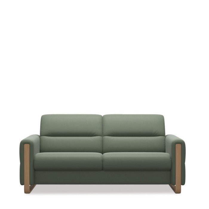 Stressless® Fiona 2.5 Seater Sofa - Batick Thyme Green leather - Paulas Home & Living