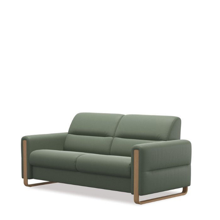 Stressless® Fiona 2.5 Seater Sofa - Batick Thyme Green leather - Paulas Home & Living