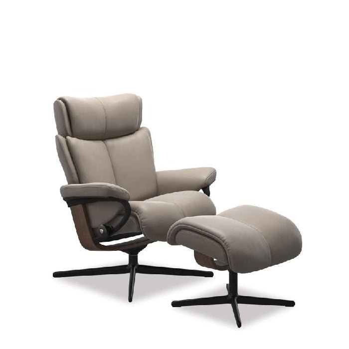 Stressless Magic Leather Recliner - Cross Base (Paloma) - Paulas Home & Living