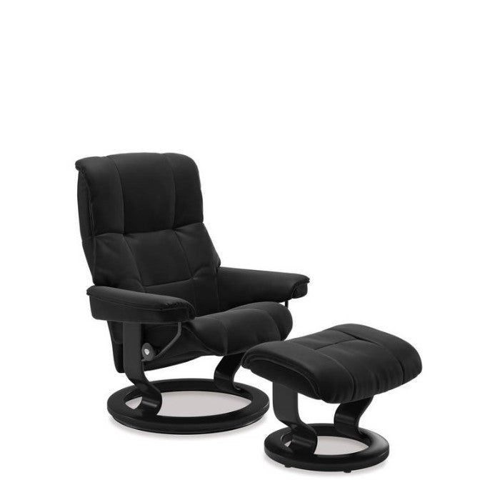 Stressless® Mayfair Large Leather Recliner - Classic Base (Paloma Black) - Paulas Home & Living