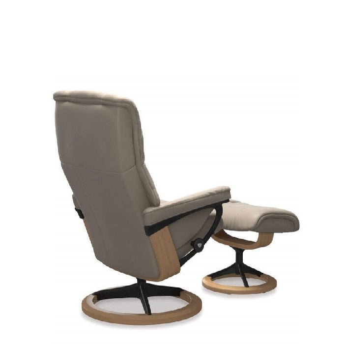 Stressless® Mayfair Large Leather Recliner - Signature Base (Paloma Mushroom) - Paulas Home & Living