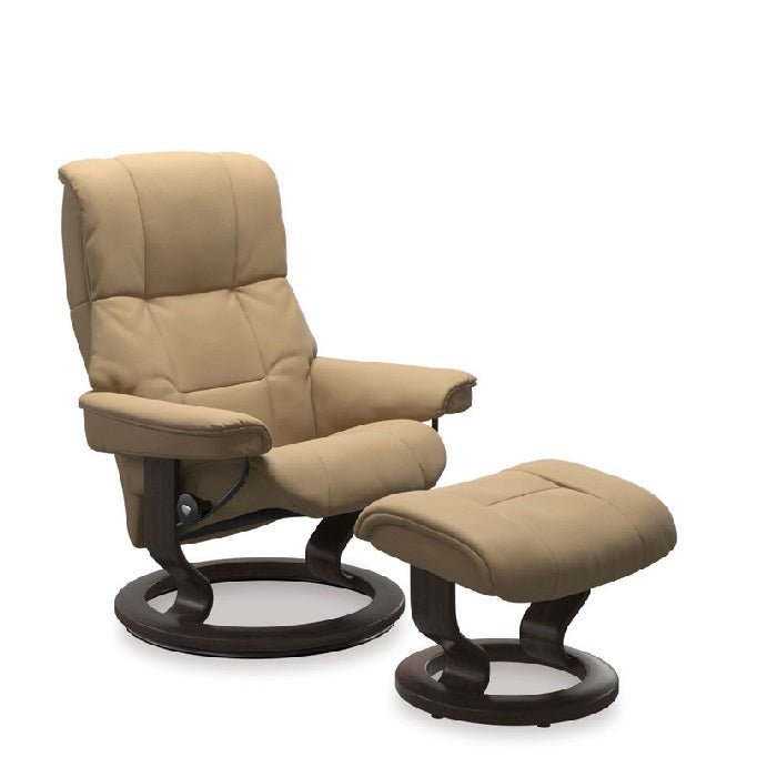 Stressless® Mayfair Leather Recliner - Classic Base (Paloma Sand) - Paulas Home & Living