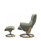 Stressless® Mayfair Medium Leather Recliner - Signature Base (Paloma Shadow Green) - Paulas Home & Living