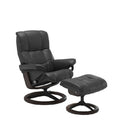 Stressless® Mayfair Medium Leather Recliner - Signature Base (Velaro Anthracite) - Paulas Home & Living