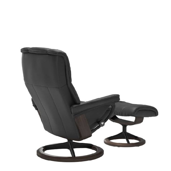 Stressless® Mayfair Medium Leather Recliner - Signature Base (Velaro Anthracite) - Paulas Home & Living