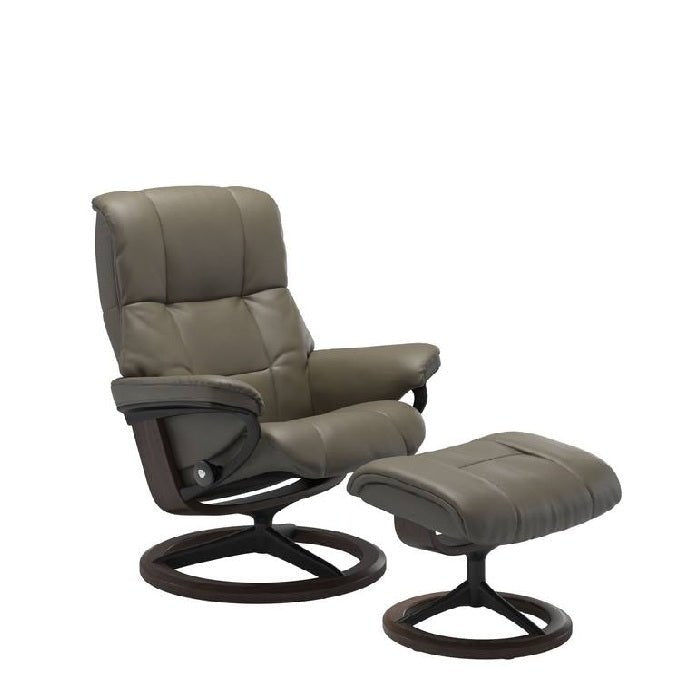 Stressless® Mayfair Medium Leather Recliner - Signature Base (Velaro Forest Green) - Paulas Home & Living