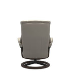 Stressless® Mayfair Medium Leather Recliner - Signature Base (Velaro Light Grey) - Paulas Home & Living