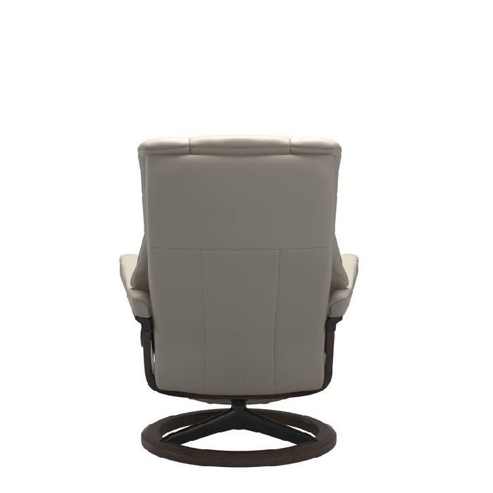 Stressless® Mayfair Medium Leather Recliner - Signature Base (Velaro Light Grey) - Paulas Home & Living
