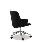 Stressless® Mint Leather Home Office Chair - Low Back (Paloma Black) - Paulas Home & Living